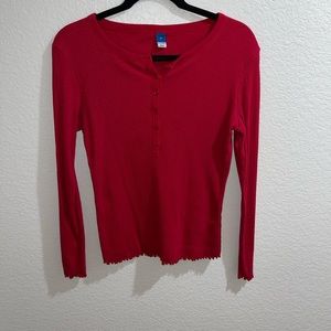 Old navy deep red thin sweater